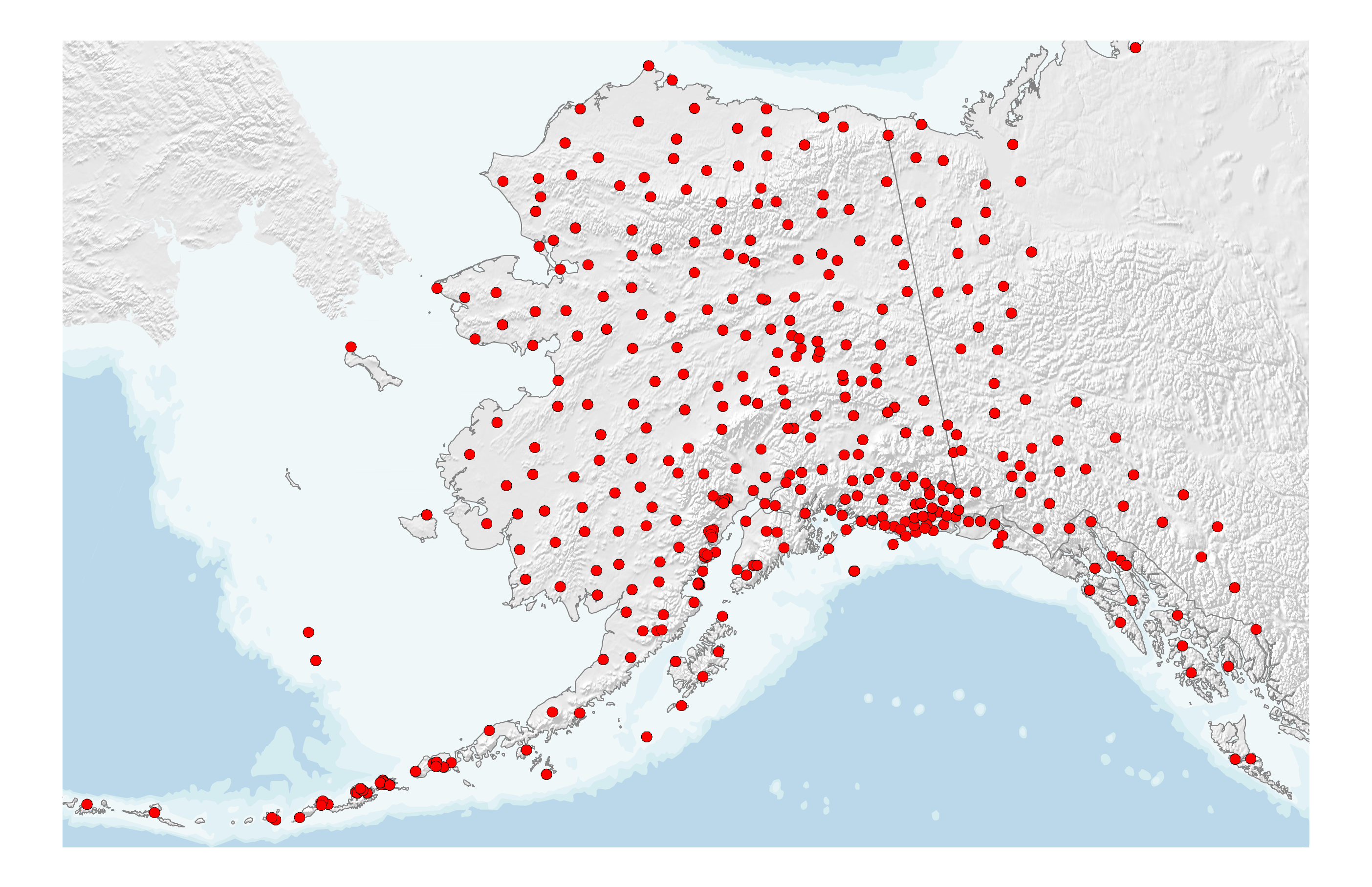 The monitoring network as it existed in 2019, with coverage across the entire state.